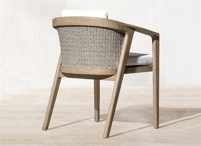 會(huì)所庭院別墅休閑英倫實(shí)木椅子