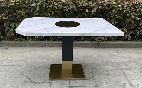 火鍋店大理石火鍋桌_大理石火鍋桌供應(yīng)商