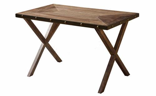 現(xiàn)代簡約工業(yè)復(fù)古北歐原木餐桌