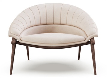 休閑會(huì)所日式簡(jiǎn)約實(shí)木軟包靠背椅