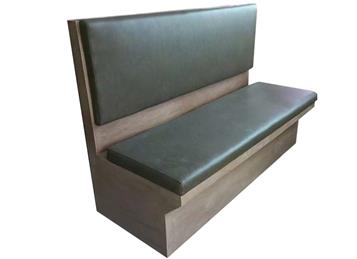 火鍋店休閑實(shí)木雙人皮卡座