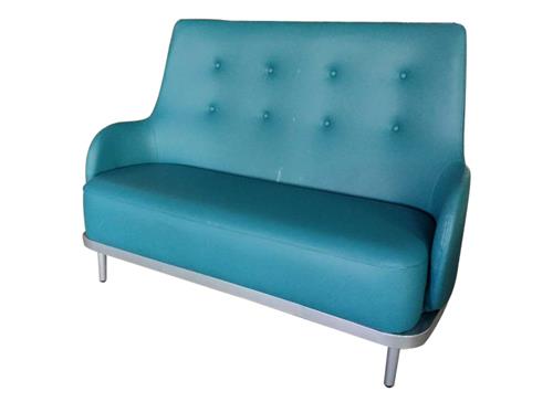 歐式古典四人位火鍋卡座沙發(fā)