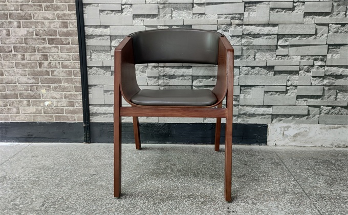 自助火鍋店中式實木靠背鏤空椅子