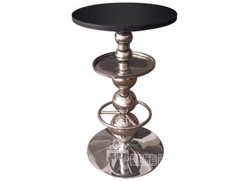 創意時尚酒吧桌椅不銹鋼圓形酒吧臺