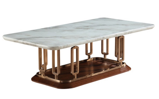 夜總會ktv創意長方形不銹鋼茶幾