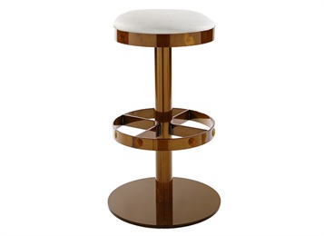 慢搖酒吧用的鈦金不銹鋼圓凳子