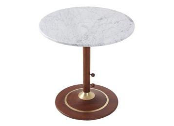 休閑清吧簡(jiǎn)約大理石高腳吧臺(tái)小圓桌