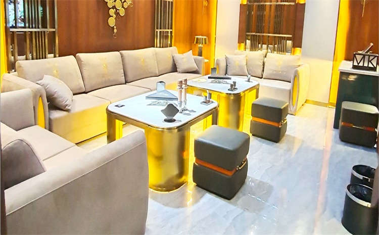 夜總會酒吧ktv發(fā)光不銹鋼茶幾