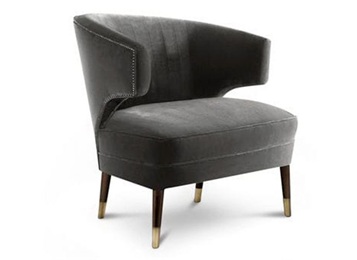 高檔清吧特色扶手時尚沙發椅