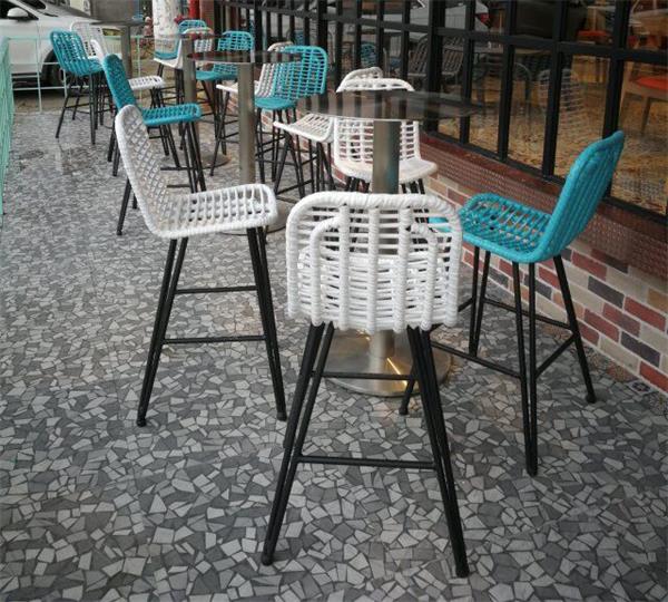 地中海休閑簡約鐵藝酒吧吧臺椅