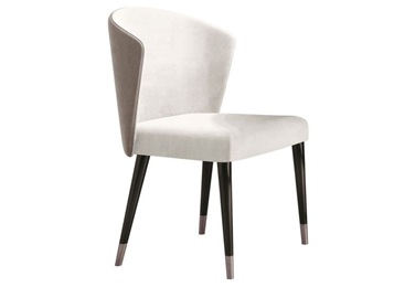 咖啡廳時(shí)尚皮藝軟包實(shí)木靠背椅