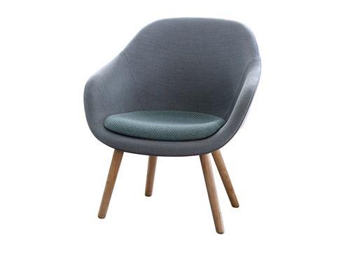 咖啡廳單人沙發 布藝現代簡約靠背創意沙發