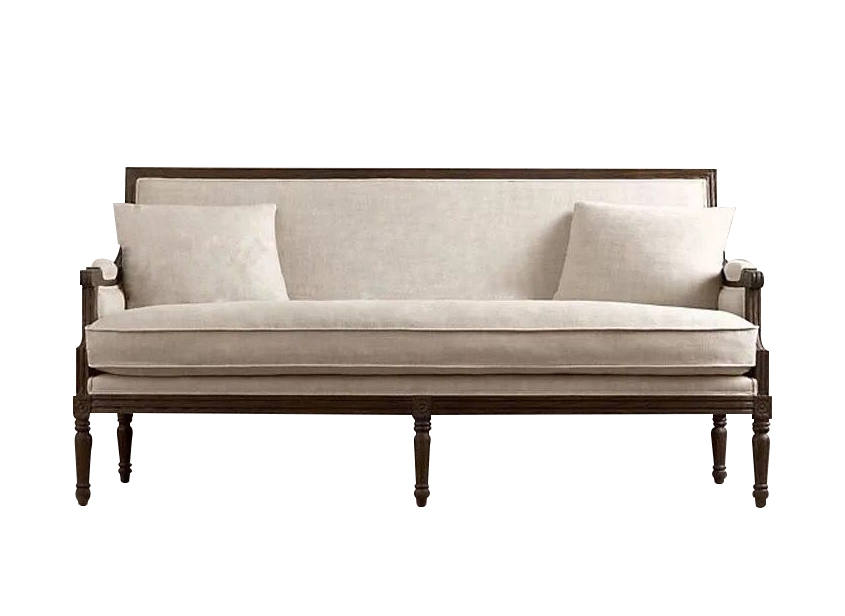 美式鄉(xiāng)村實(shí)木沙發(fā) 咖啡