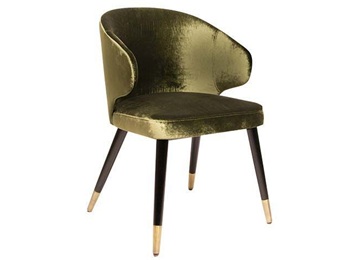 西餐廳意式創(chuàng)意帶扶手實木椅