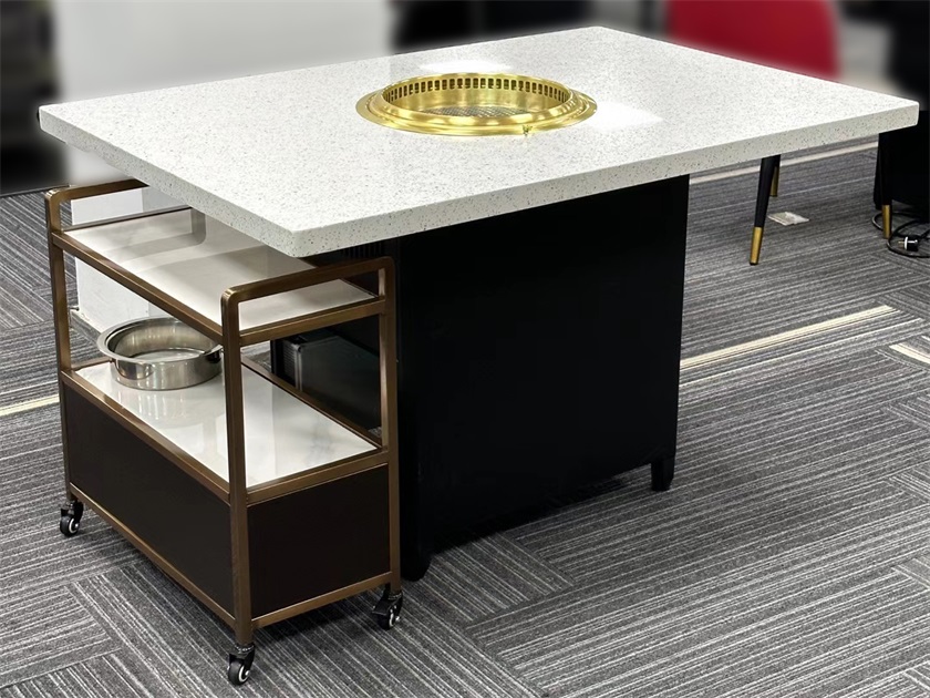 自助烤肉餐廳炭火烤肉下排風烤肉桌