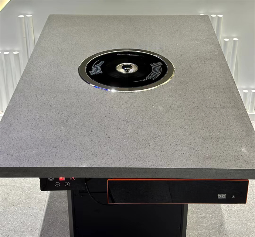 自助烤肉店大理石無煙自凈化烤肉桌