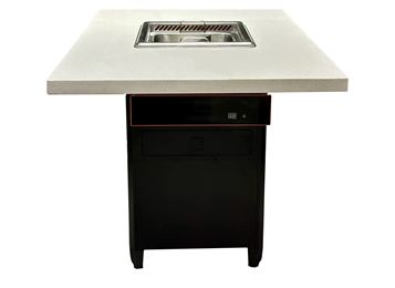 火鍋店時尚大理石智能無煙凈化火鍋桌