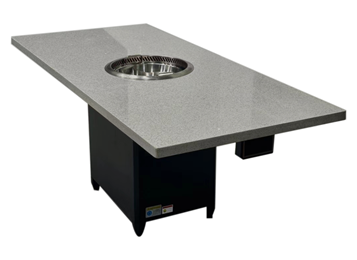 火鍋店智能無煙凈化大理石火鍋桌