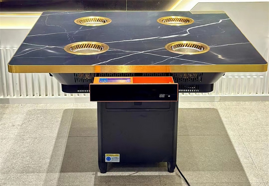 自助餐廳商用一人一鍋無煙凈化小火鍋桌