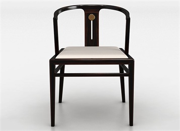 新中式實(shí)木中餐廳簡(jiǎn)約靠背椅