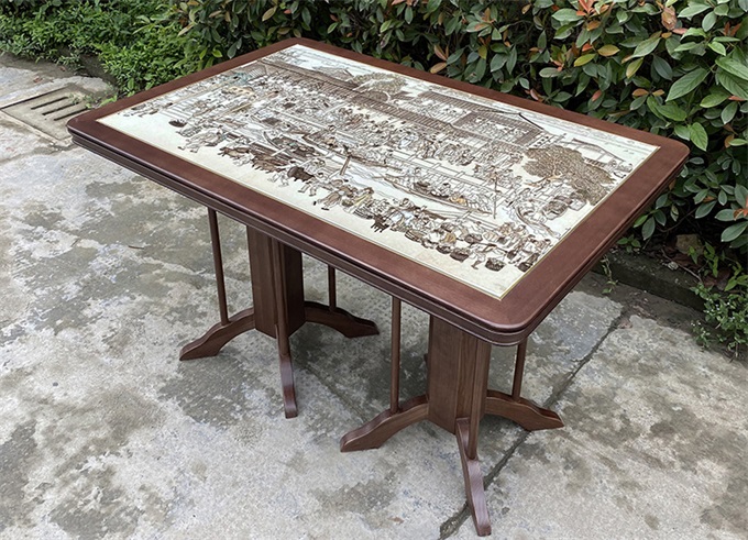 湘菜館中式實(shí)木桌椅