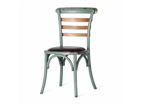 美式復古鄉(xiāng)村休閑椅子 主題餐廳實木椅