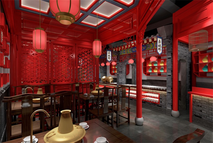 火鍋店餐飲空間設(shè)計風格