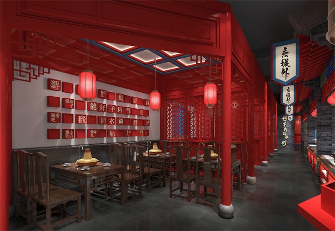 中式火鍋店空間裝修設(shè)計