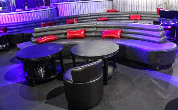 酒吧弧形卡座沙發(fā)